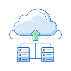 cloud storage  icon, cloud storage  vector illustration-simple illustration of cloud storage , perfect for cloud storage  logos and icons