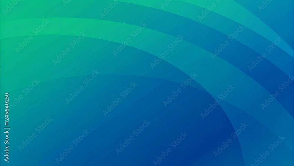 Poster Abstract gradient blue green liquid background. Fluid shapes composition with smooth motion, organic flow, soft texture, vibrant colors, and dynamic abstract elements for modern design visuals.