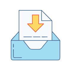 inbox  icon, inbox  vector illustration-simple illustration of inbox , perfect for inbox  logos and icons