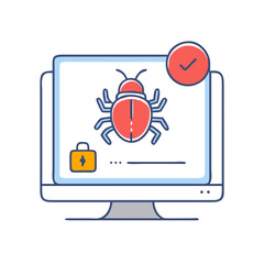 malware  icon, malware  vector illustration-simple illustration of malware , perfect for malware  logos and icons