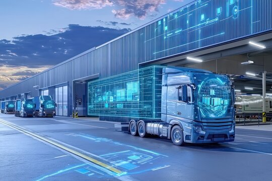 Logistics center uses holographic spatial computing for enhanced route optimization.