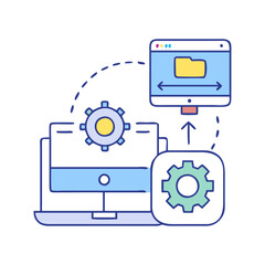 operating system  icon, operating system  vector illustration-simple illustration of operating system , perfect for operating system  logos and icons