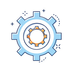 settings  icon, settings  vector illustration-simple illustration of settings , perfect for settings  logos and icons