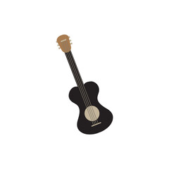 Fototapeta premium Guitar logo icon illustration flat
