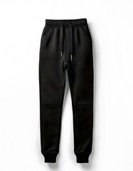 Black Jogger Pants Flat Lay Mockup