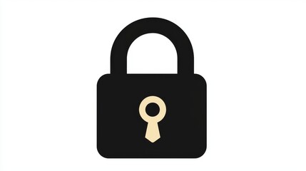 Naklejka premium Digital security lock icon tech graphics modern design environment