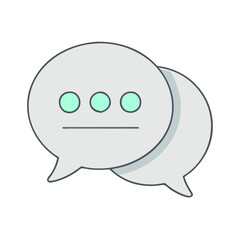 chat bubble  icon, chat bubble  vector illustration-simple illustration of chat bubble , perfect for chat bubble  logos and icons