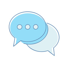 chat bubble  icon, chat bubble  vector illustration-simple illustration of chat bubble , perfect for chat bubble  logos and icons