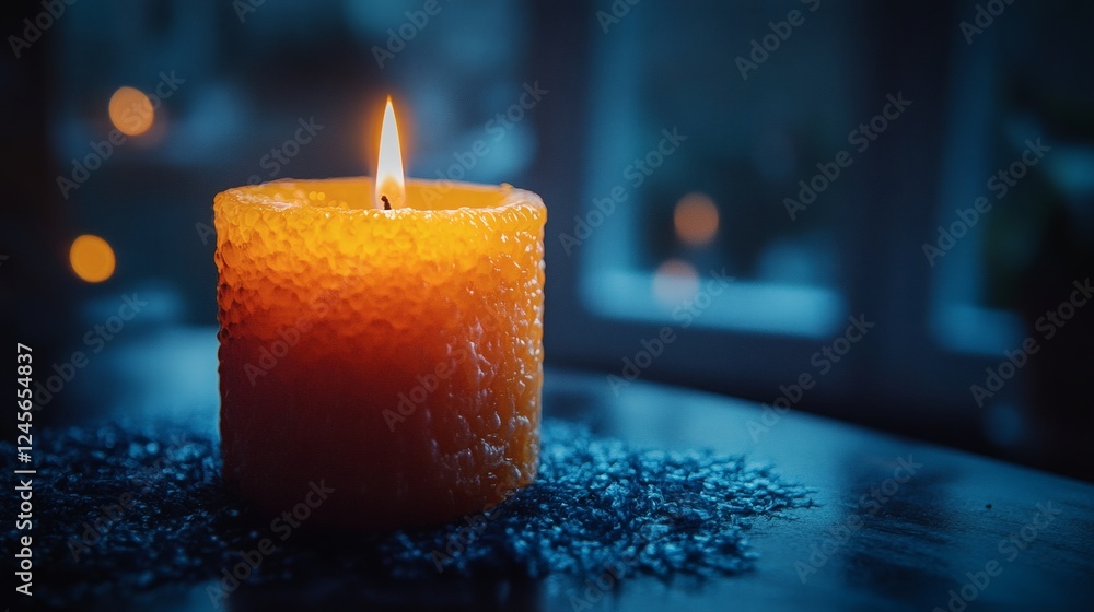 Poster soft glowing light cuts through the cold blackness casting a serene and hopeful glow the illuminatio