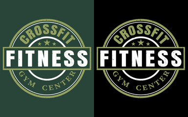 Crossfit Fitness Gym tshirt design