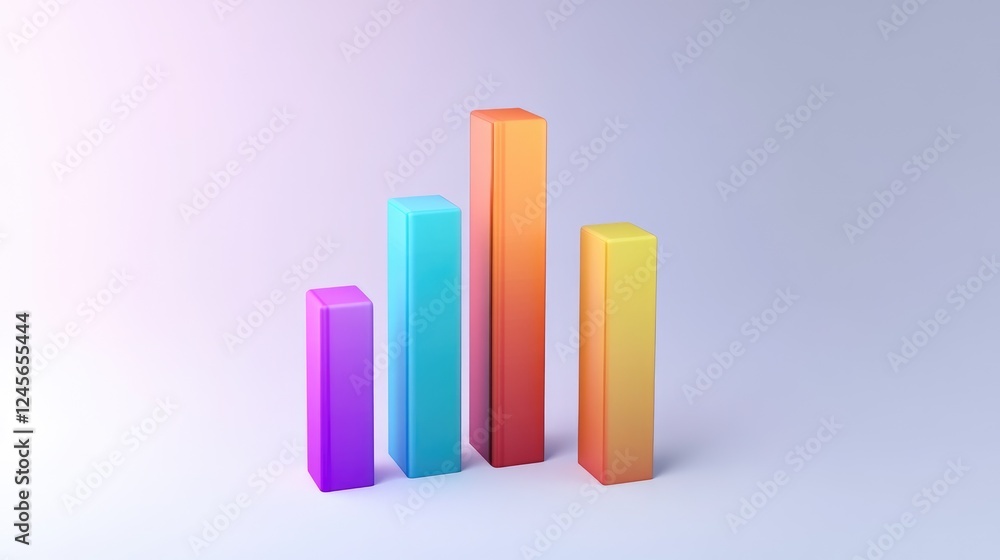 Poster a clean and modern d bar graph set against a white background, showcasing a series of data compariso