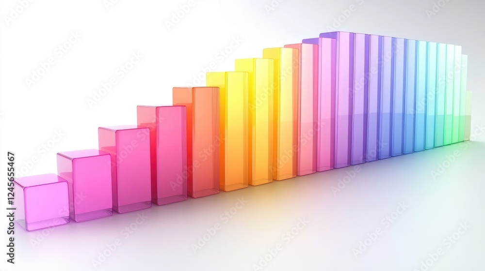 Poster a clean and modern d bar graph set against a white background, showcasing a series of data compariso