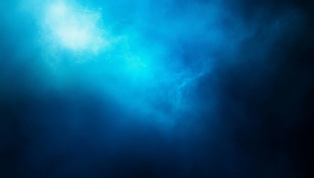 Blue hazy light, cosmic nebula background, design element