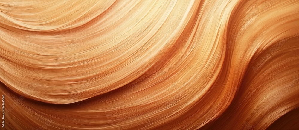 Poster sleek wooden texture in warm earthy tones with smooth flowing lines creates a harmonious and invitin