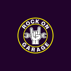 Rock On Garage Logo Design