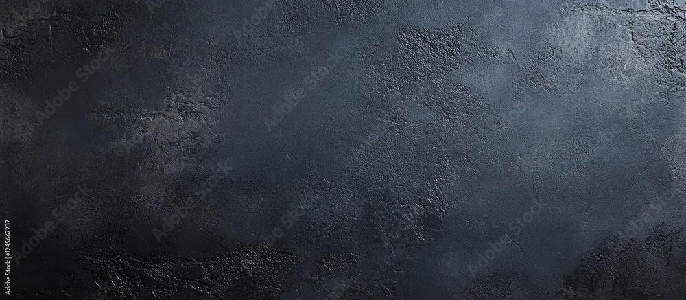 Poster textured black concrete wall background featuring a smooth finish showcasing deep shadows with an em