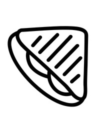 hand drawn sandwich Illustration.