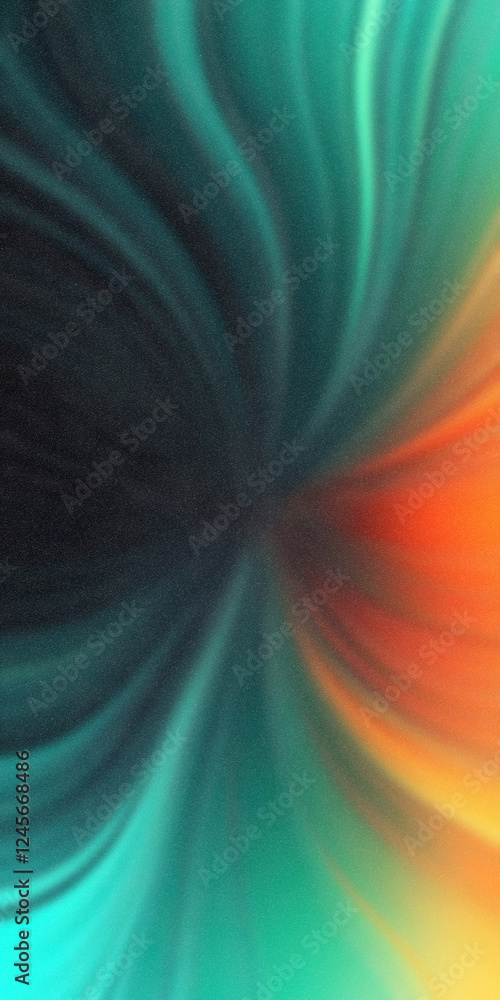 Poster vibrant abstract swirl with dynamic blend of colors