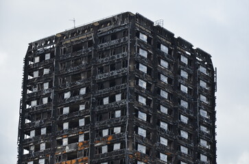 Grenfell Tower, residential tower block, North Kensington, London