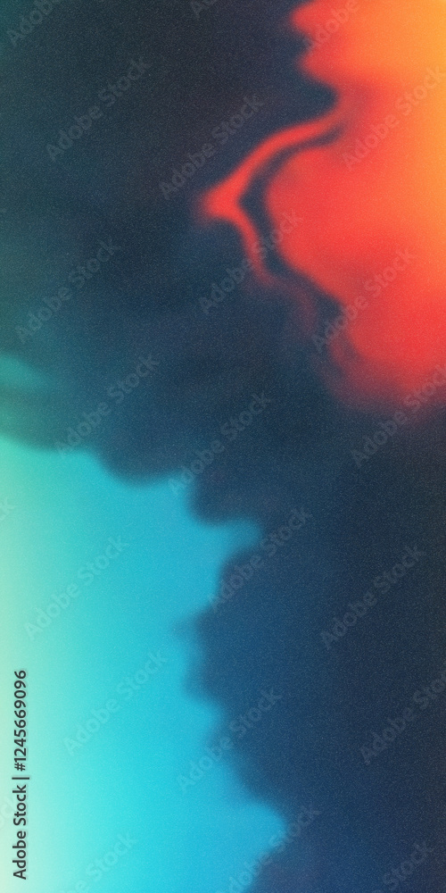 Poster abstract colorful wave pattern with vibrant hues and fluid shapes