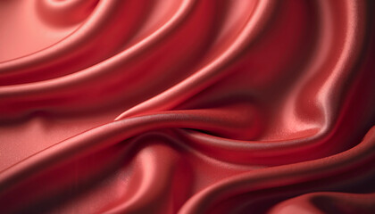 Obraz premium Silky fabric with lustrous folds, rich reddish-purple hue