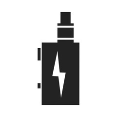 Isolated Illustration vape electric device black Silhouette
