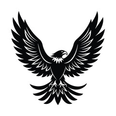 Bald Eagle About to Land,eagle icon illustration