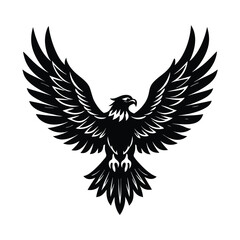 Bald Eagle About to Land,eagle icon illustration