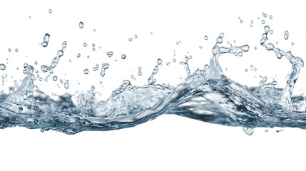 Water bubbles isolated on transparent or white background