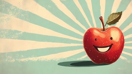 A clean apple illustration complements culinary projects by blending design with imagery to attract creative food bloggers modern graphic style