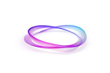 Naklejka premium Cosmic Oval: Abstract Glowing Lines, Purple and Blue Nebula, Energetic Swirl, Digital Art, Sci-Fi Energy, Futuristic Design Element, Neon Light Effect, Galactic Aura, Mystical Vibe, Fantasy 