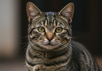 closeup portrait of a cat