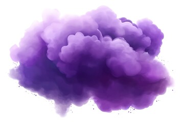Fototapeta premium Ethereal Purple Smoke Cloud: Vector Graphic for Design Projects, Fantasy Art, Abstract Backgrounds, Magical Effects, Vaporwave Aesthetics, Mystic Illustrations, Purple Haze, Smoke Puff, Dreamy 