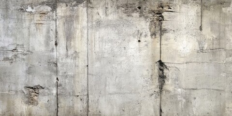 Abstract concrete wall texture featuring visible marks from wooden formwork with a grey palette; cracks and imperfections highlighted in a horizontal layout.