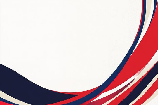 Abstract Red White Blue Vector Art: Bold Swirls, Dynamic Design, Modern Background, Geometric Shapes, Patriotism, Americana, Festive, Celebration, Graphic Design Element, Creative Texture, Vibrant    