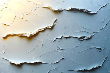 Obraz premium Abstract textured background featuring layered strokes of pale colors. The smooth transitions from soft yellow to light blue evoke a serene, calming atmosphere.