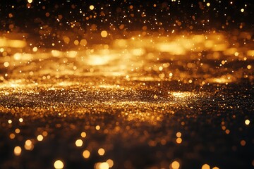 Naklejka premium Celestial Golden Rays: Divine Light Illuminating a Mysterious Glowing G2 Star, Heavenly Illumination, Ethereal Glow, Spiritual Radiance, Cosmic Energy, Galaxy, Golden Light Beams, Sparkling Dust, 