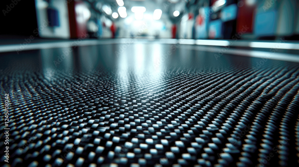 Poster carbon fiber composite material: abstract texture background. high-resolution image showcasing intri