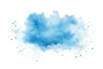 Obraz premium Serene Sky: Light Blue Watercolor Cloud Background. Perfect for dreamy designs, websites, branding, invitations, social media, and more. Elegant and ethereal, this soft pastel backdrop adds a touch of