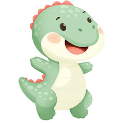 smile dinosaur cartoon