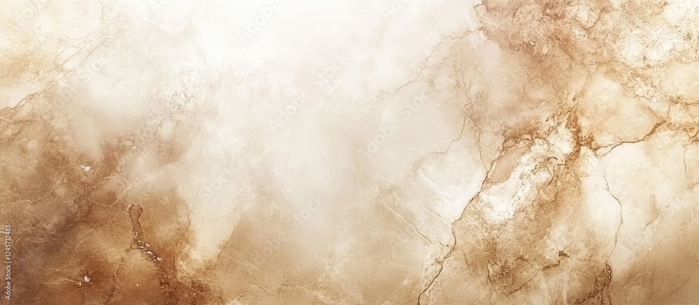 Poster marbled background featuring intricate details in rich browns and beige with soft gradients and text