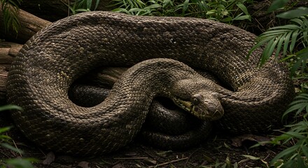 Obraz premium Titanoboa, The Largest Snake in History
