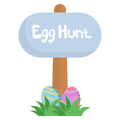 Easter Egg Hunt Sign