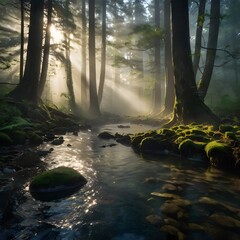 morning in the forest