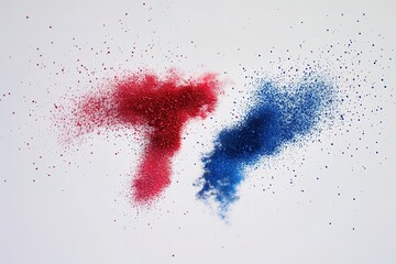 Abstract Red and Blue Particle Design: A Dynamic T Letterform. Perfect for technology, branding, and futuristic designs. Vibrant, energetic, and visually striking, this high-resolution image is    