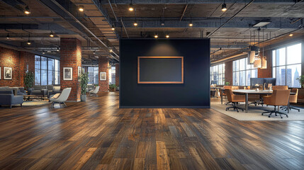 Modern Industrial Office Interior Design: A Sophisticated and Productive Workspace