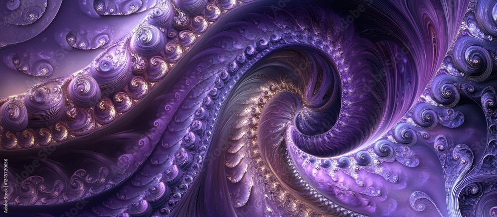 Aufkleber vibrant purple swirling patterns wallpaper with intricate designs and smooth curves creating a mesme