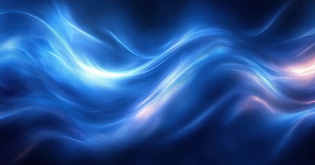 Obraz premium Abstract Blue Texture Smooth Satin Background Technology Fantasy Design