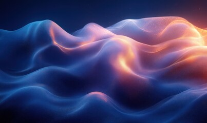 Obraz premium Deep Gradient Blue Abstract Background with Smooth Transition