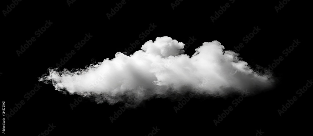 Poster white smoke cloud billowing on a black background with a soft gradient effect for dramatic visuals i
